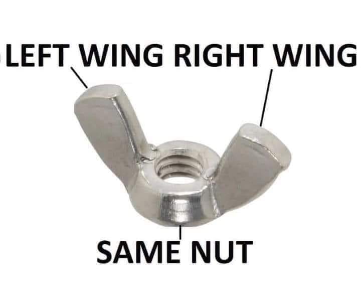Left Wing/Right Wing same nut