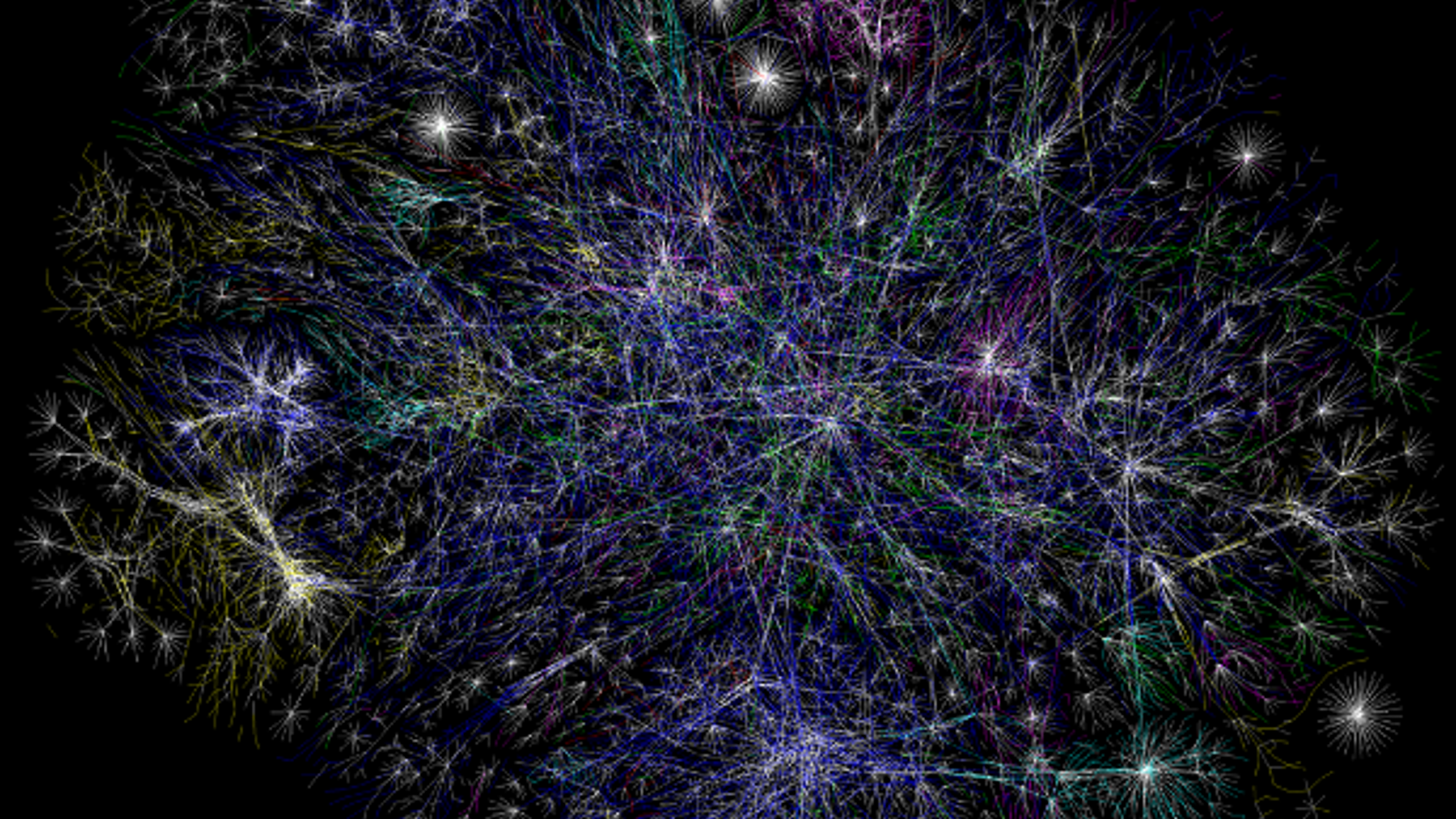 A complex, abstract web of millions of components